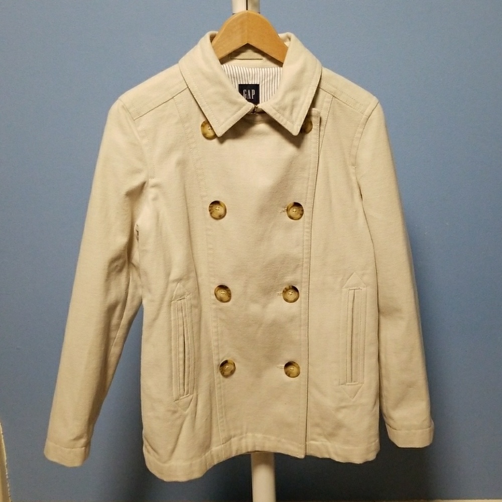 GAP Cream Pea Coat